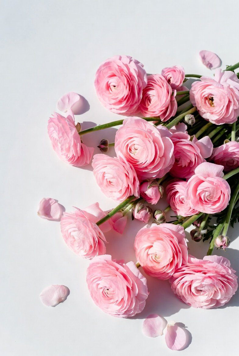 Ranúnculos Rosas - Imagen 3