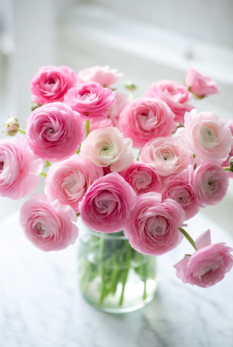 Ranúnculos Rosas - Imagen 2