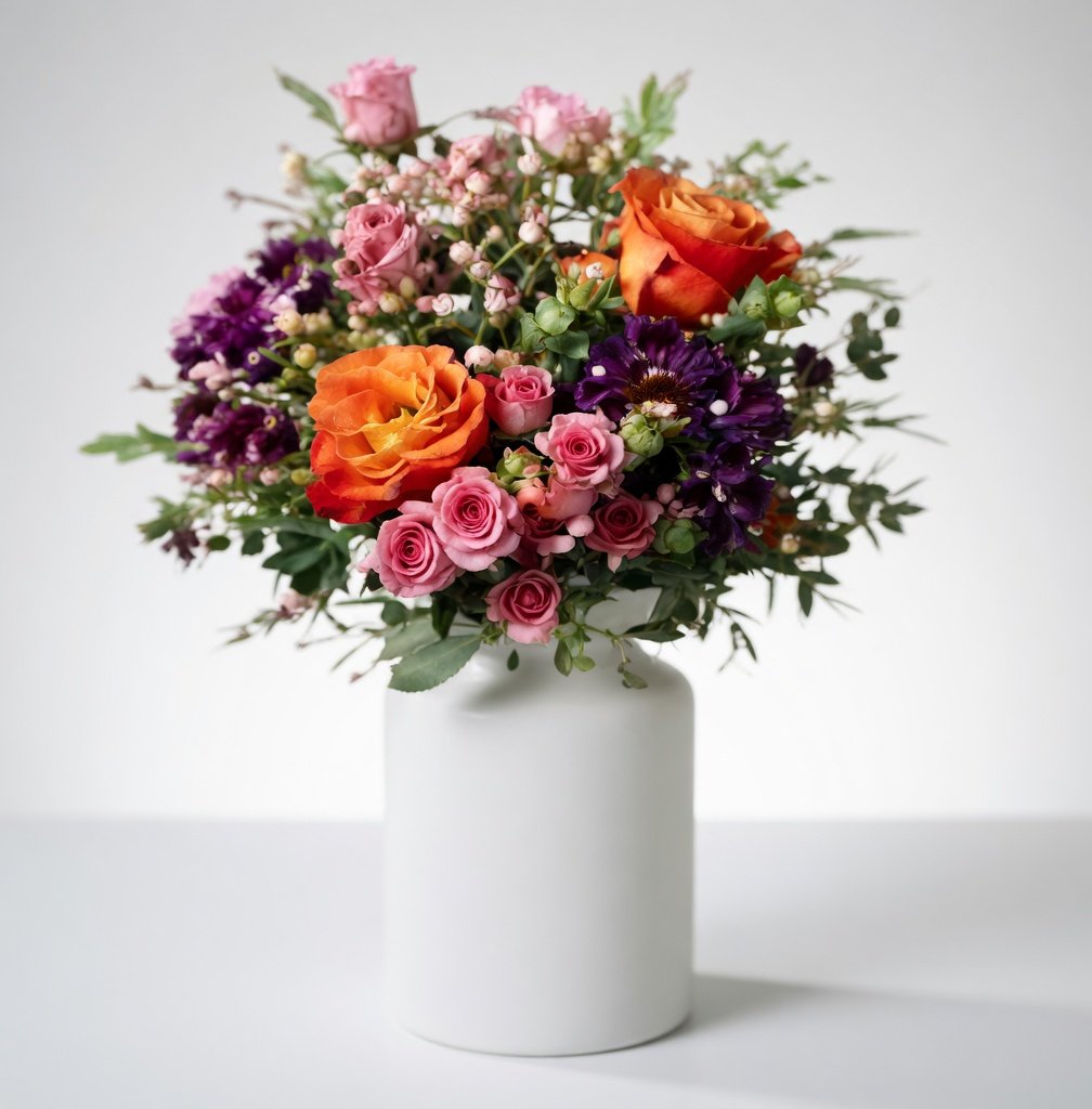 Ramo de Rosas Naranjas - Imagen 3