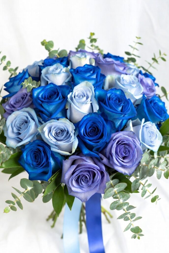 Ramos de Rosas Azules